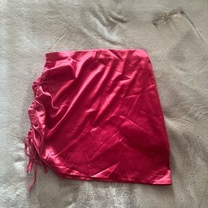 Slanted Fitted Skirt